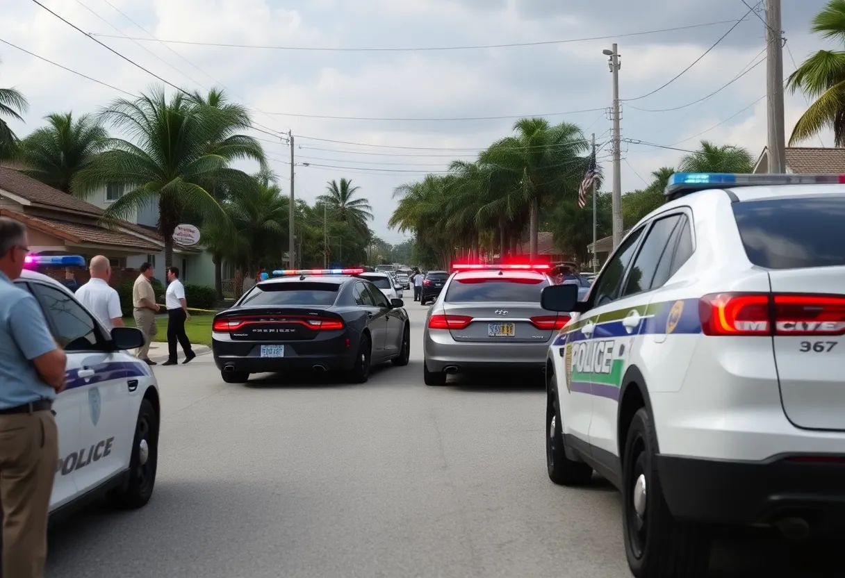 Police activity in Key Largo with stolen vehicle