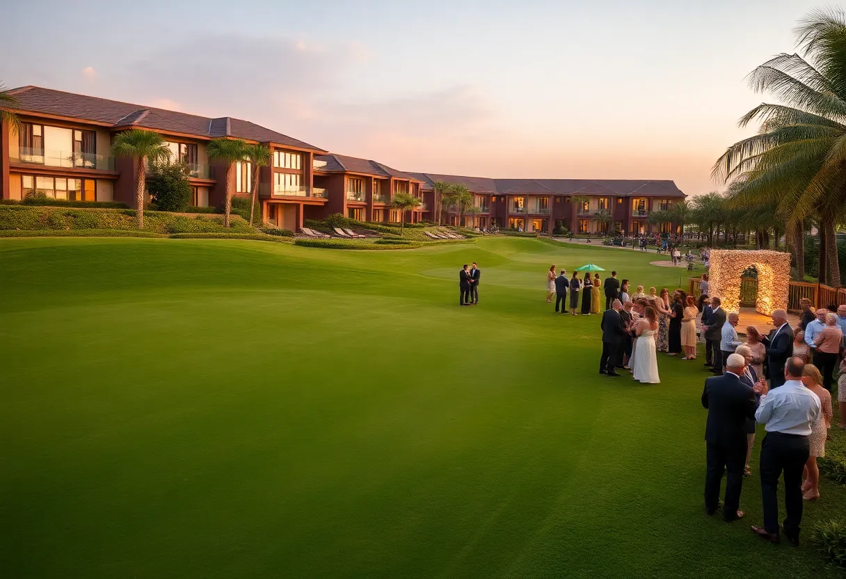 Modry Las Golf Resort during its 15th anniversary celebration