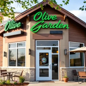 Exterior view of the new Olive Garden in South Jacksonville