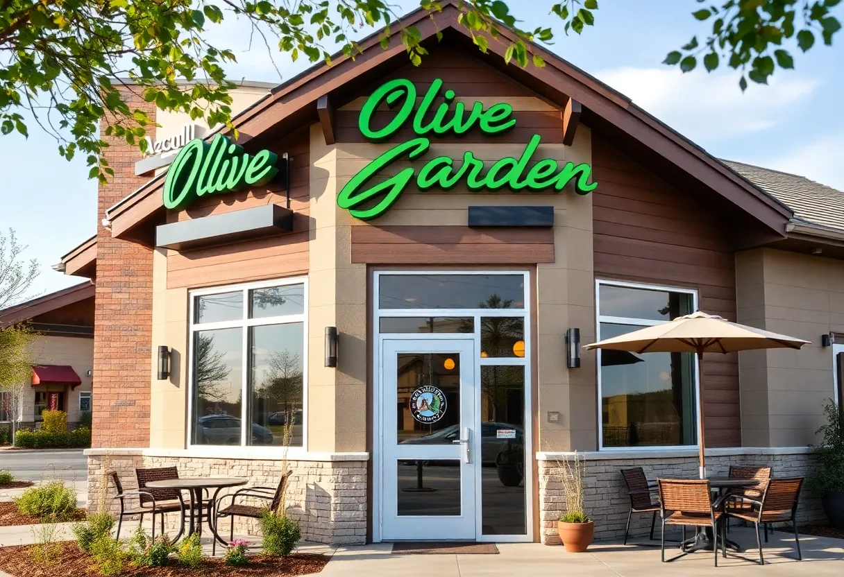 Exterior view of the new Olive Garden in South Jacksonville