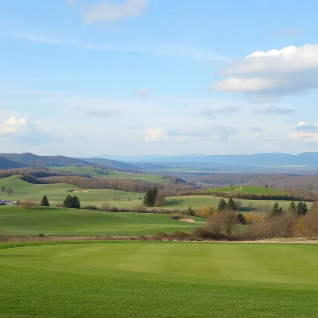 A beautiful golf course in New York with lush green fairways