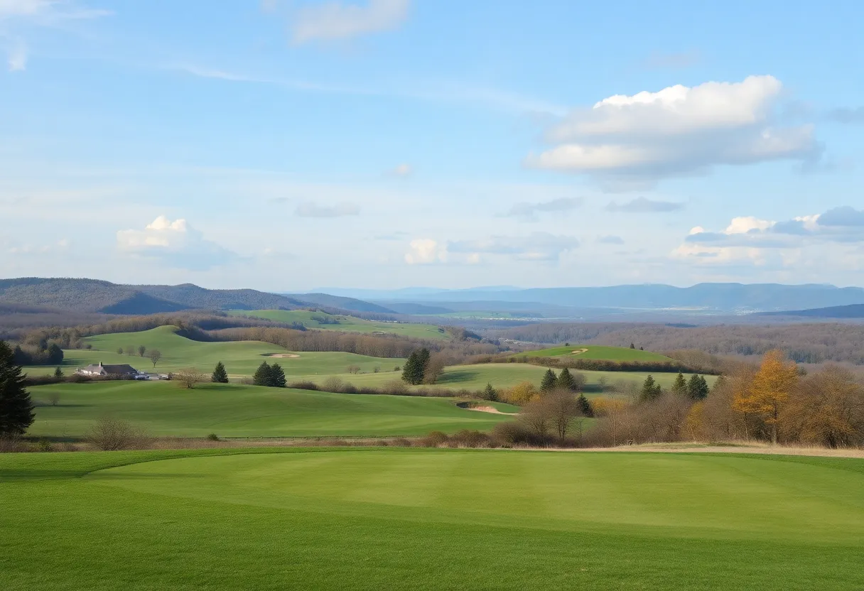 A beautiful golf course in New York with lush green fairways