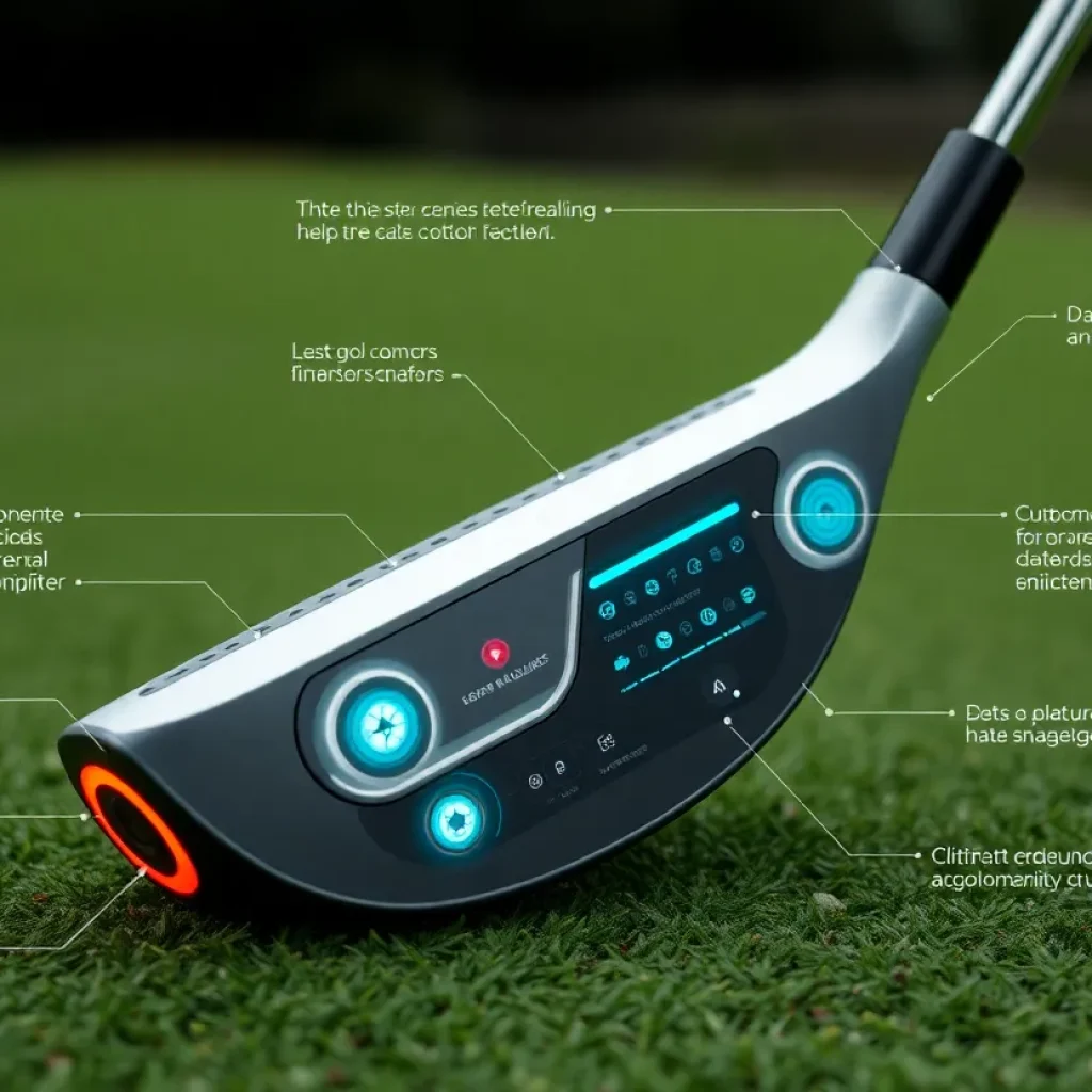 Nike's new golf club featuring technology for real-time swing analysis.