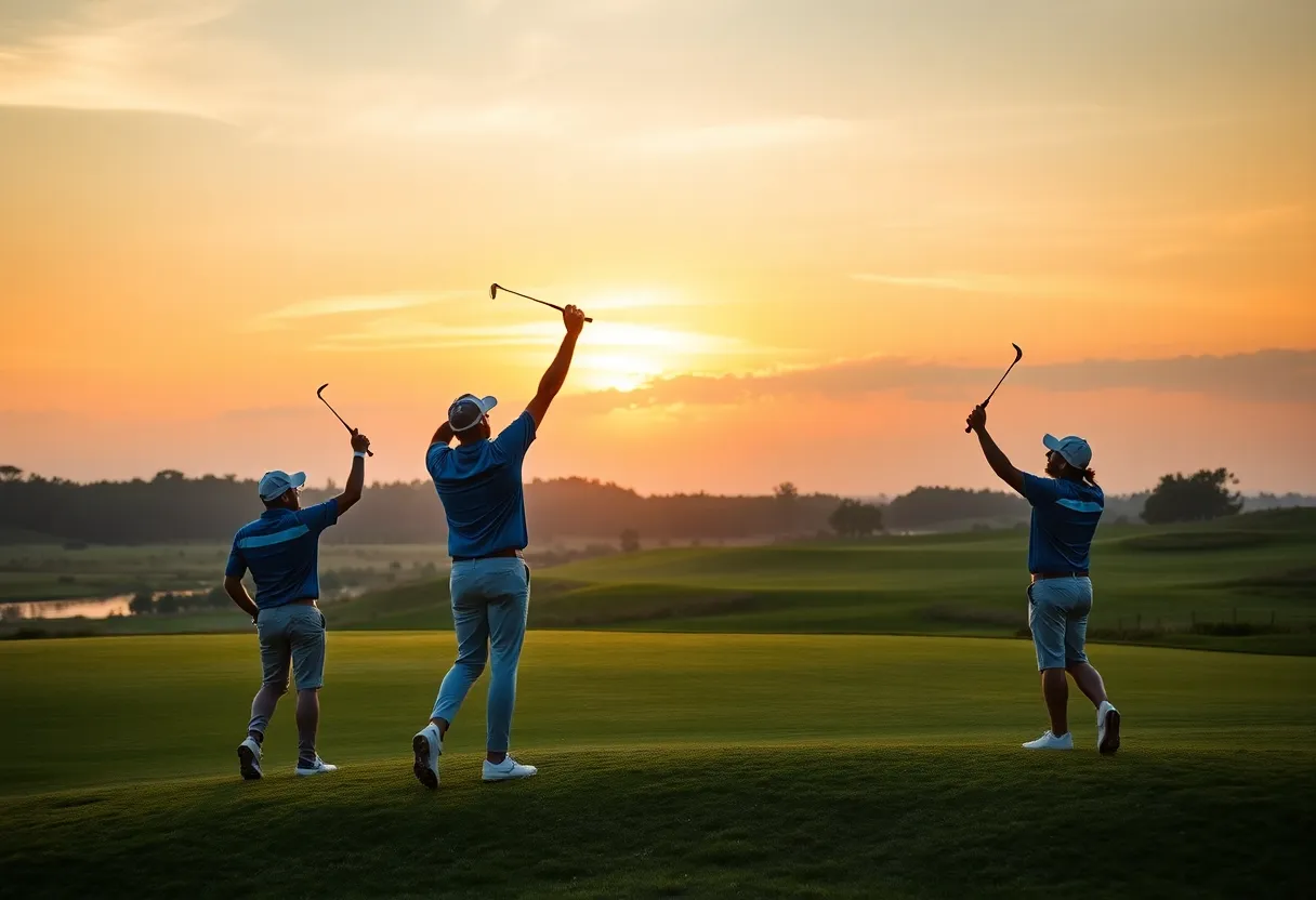 Ollie Schniederjans celebrating victory at the International Series India