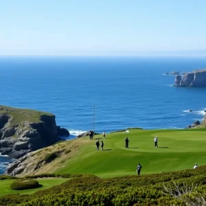 Scenic view of Pebble Beach Golf Course