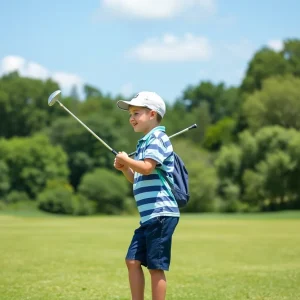 Golf course maintenance and play area