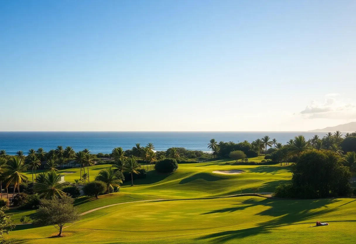 Punta Mita golf resort with beautiful landscapes and ocean views