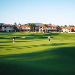 Beautiful golf course at The Ritz-Carlton Dallas with lush greenery