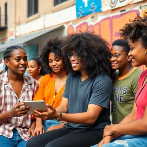 An urban scene representing Jacksonville's creative community and talent.