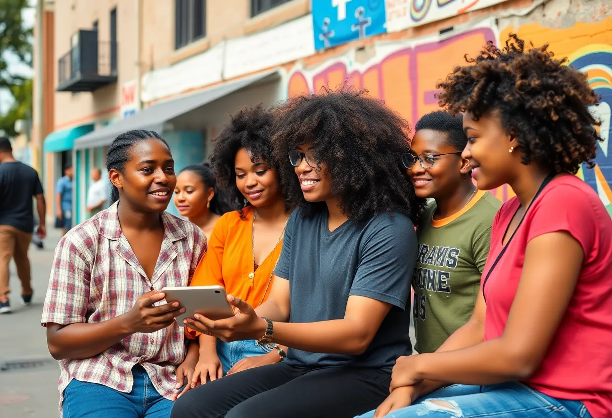 An urban scene representing Jacksonville's creative community and talent.