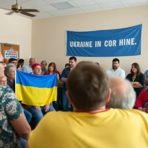 Ukrainian refugees expressing anxiety in Florida