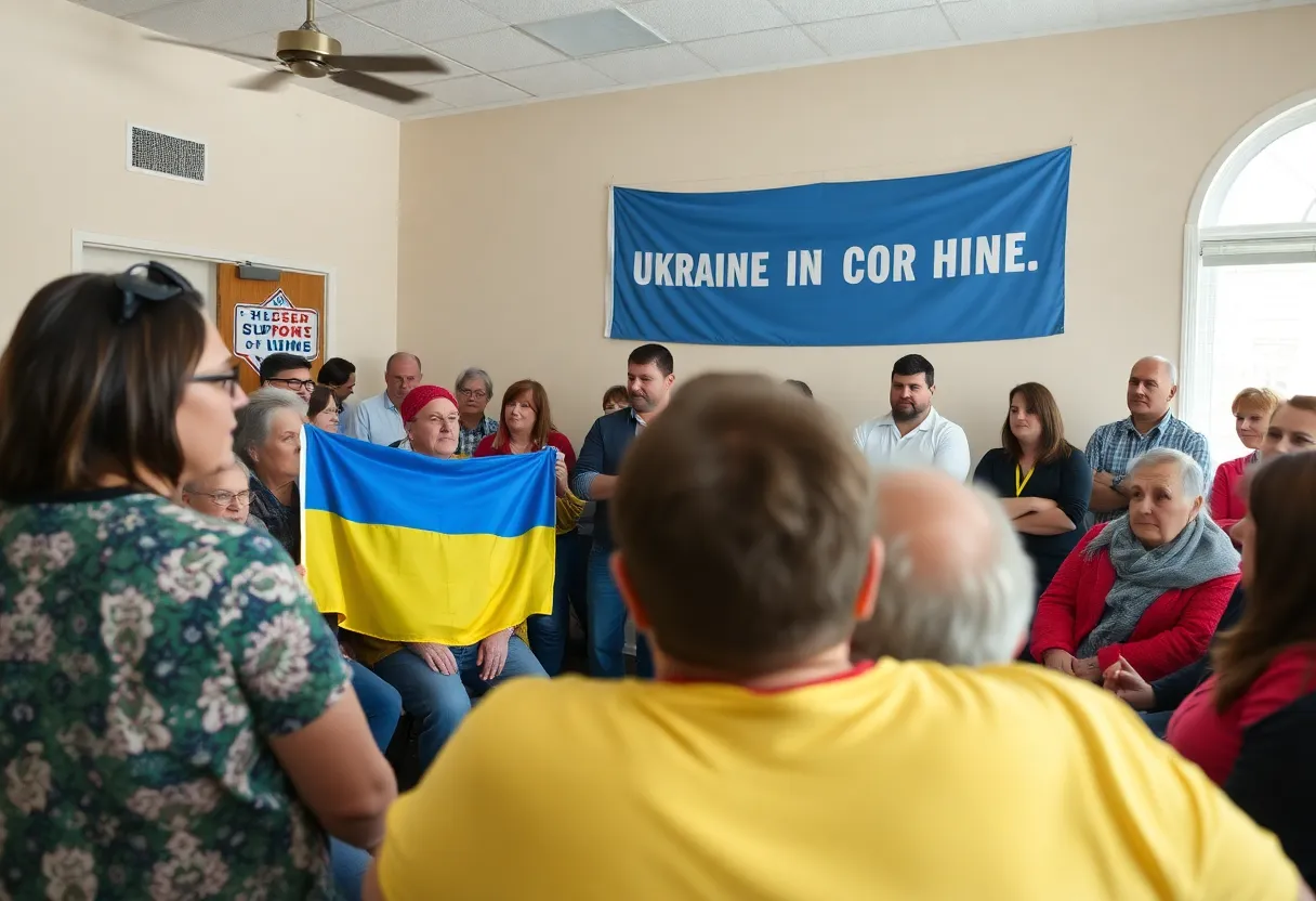 Ukrainian refugees expressing anxiety in Florida
