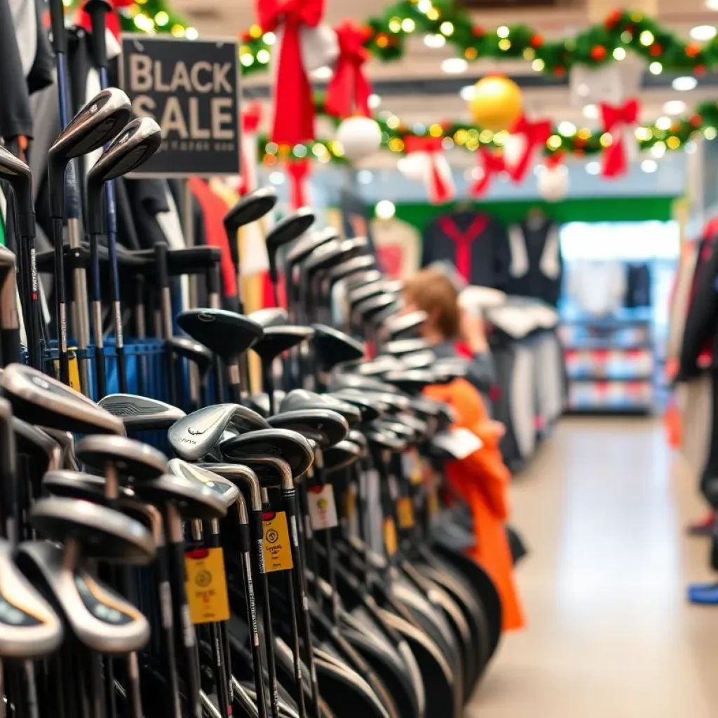 Golf equipment and apparel on sale during Walmart's Black Friday promotion