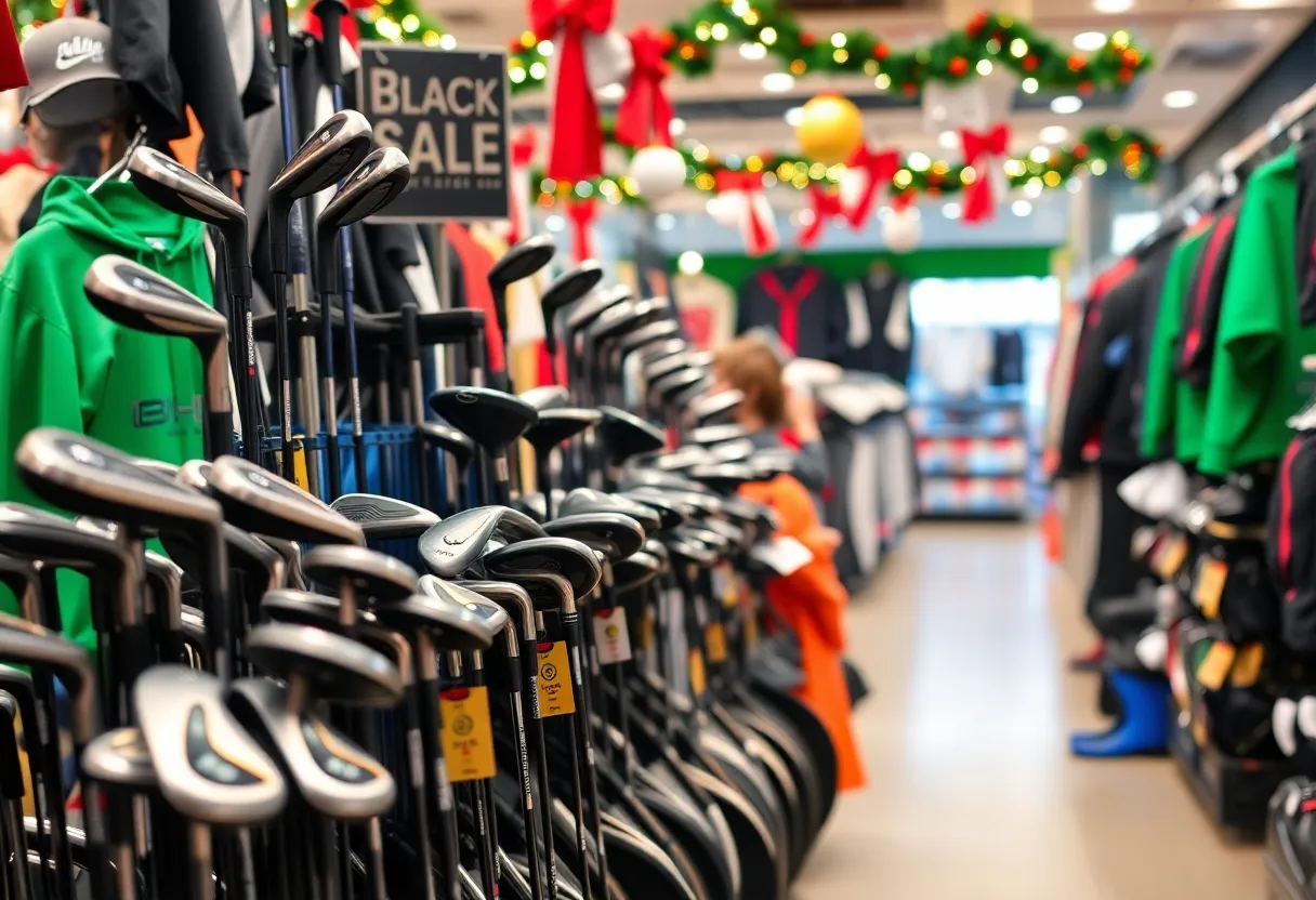 Golf equipment and apparel on sale during Walmart's Black Friday promotion