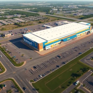 Rendering of Walmart supercenter and gas station in Jacksonville