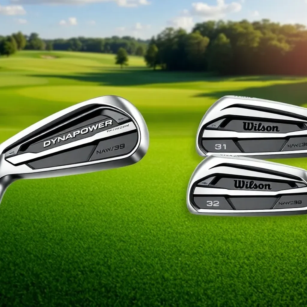 2025 Wilson Dynapower irons on a golf course