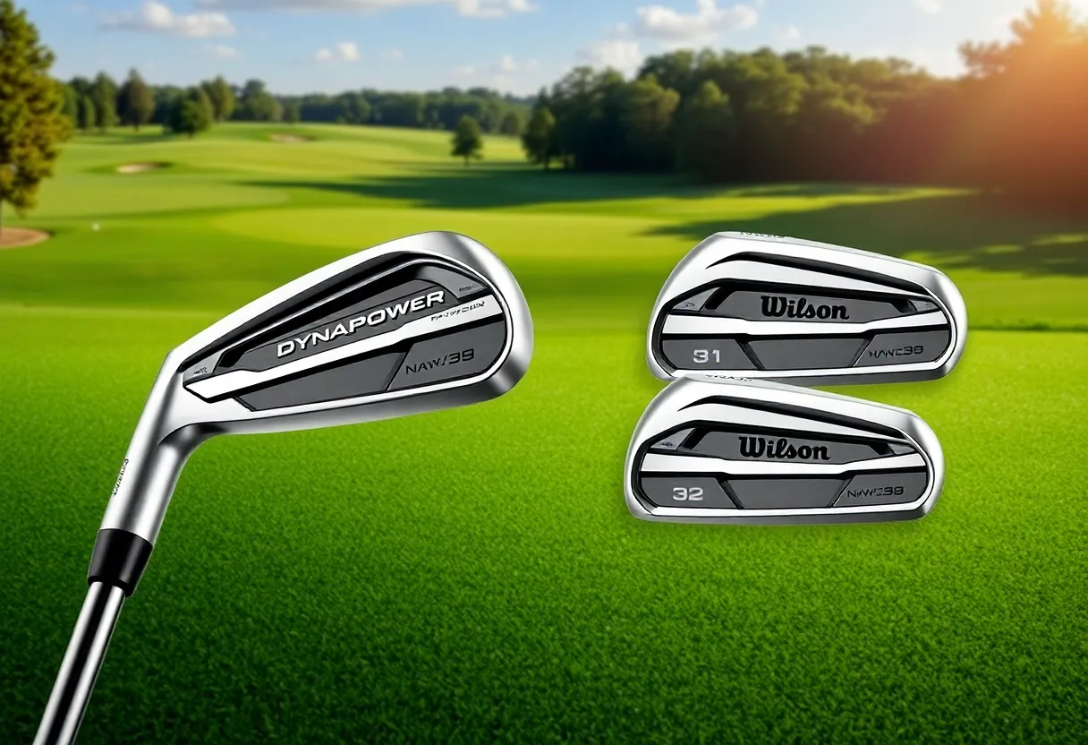 2025 Wilson Dynapower irons on a golf course