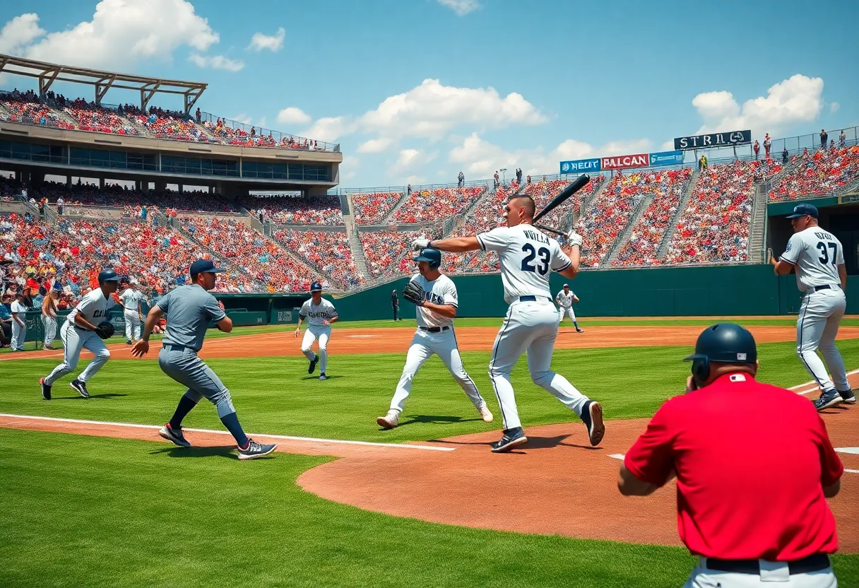 Action-packed moment from West Virginia University baseball game