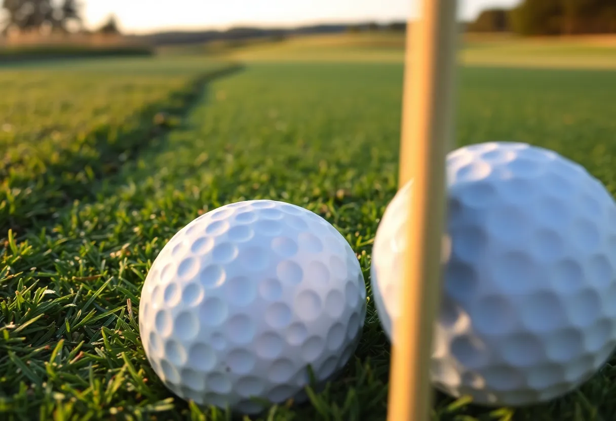 Scenic view of Park Ridge Golf Course featuring rolling hills and beautiful greenery