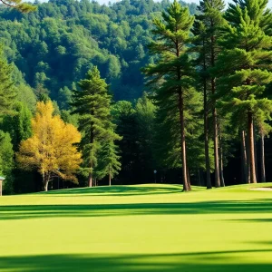 Close Up of a Beautiful Golf Course