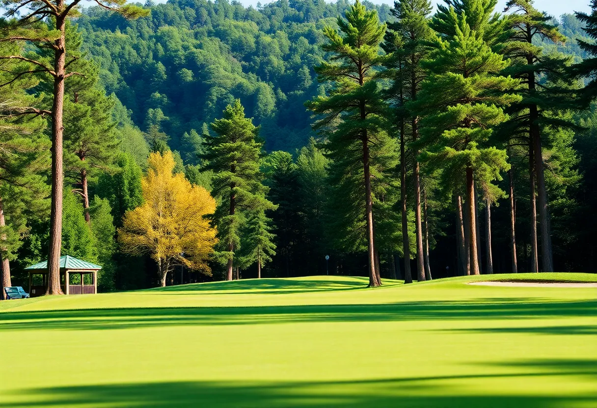 Close Up of a Beautiful Golf Course