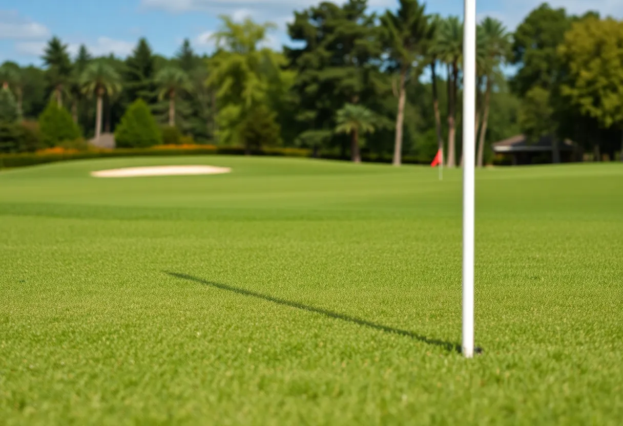 Close Up of a Beautiful Golf Course