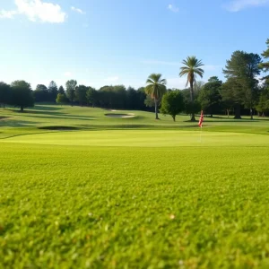 Close-Up of a Beautiful Golf Course