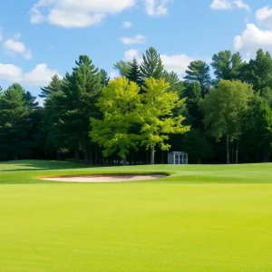 Close Up of a Beautiful Golf Course
