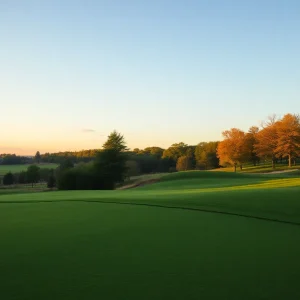 Close Up of Beautiful Golf Course