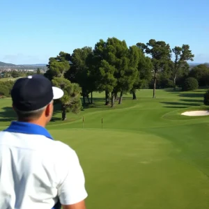 View of Oakmont Country Club during the 2025 U.S. Open golf tournament