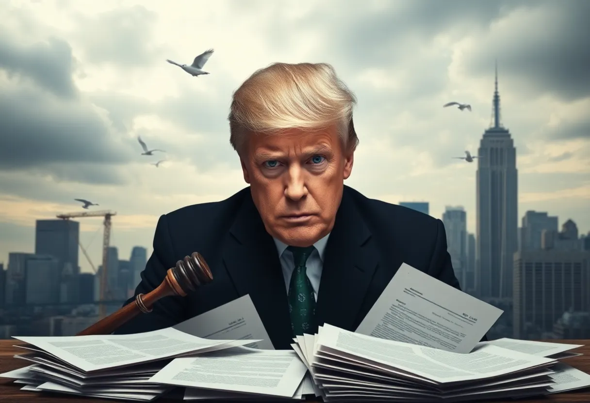 Artistic representation of legal drama in Fort Lauderdale