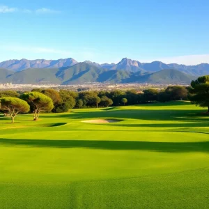 Golfers participating in the Barcelona Golf Invitational at Camiral Golf & Wellness Resort