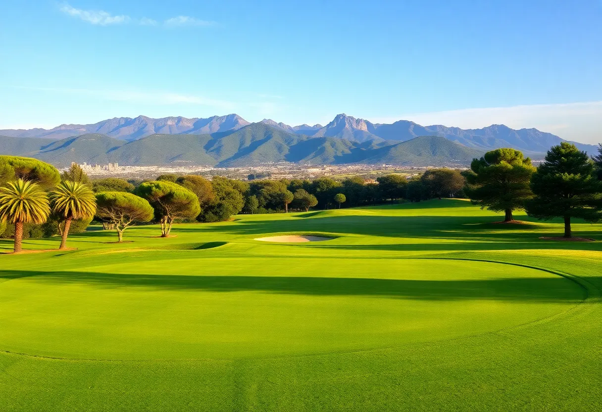 Golfers participating in the Barcelona Golf Invitational at Camiral Golf & Wellness Resort