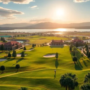 Scenic view of a casino golf course