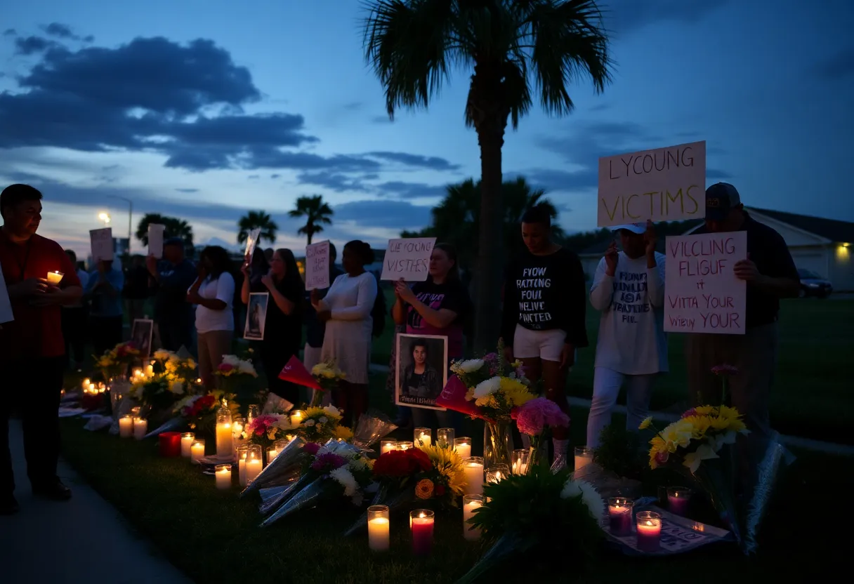Candlelight vigil held for Breon Allen in Jacksonville