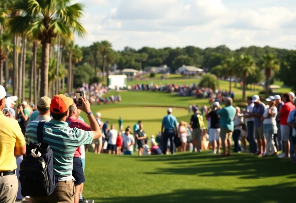 Fans enjoying the Cognizant Classic at PGA National in 2025
