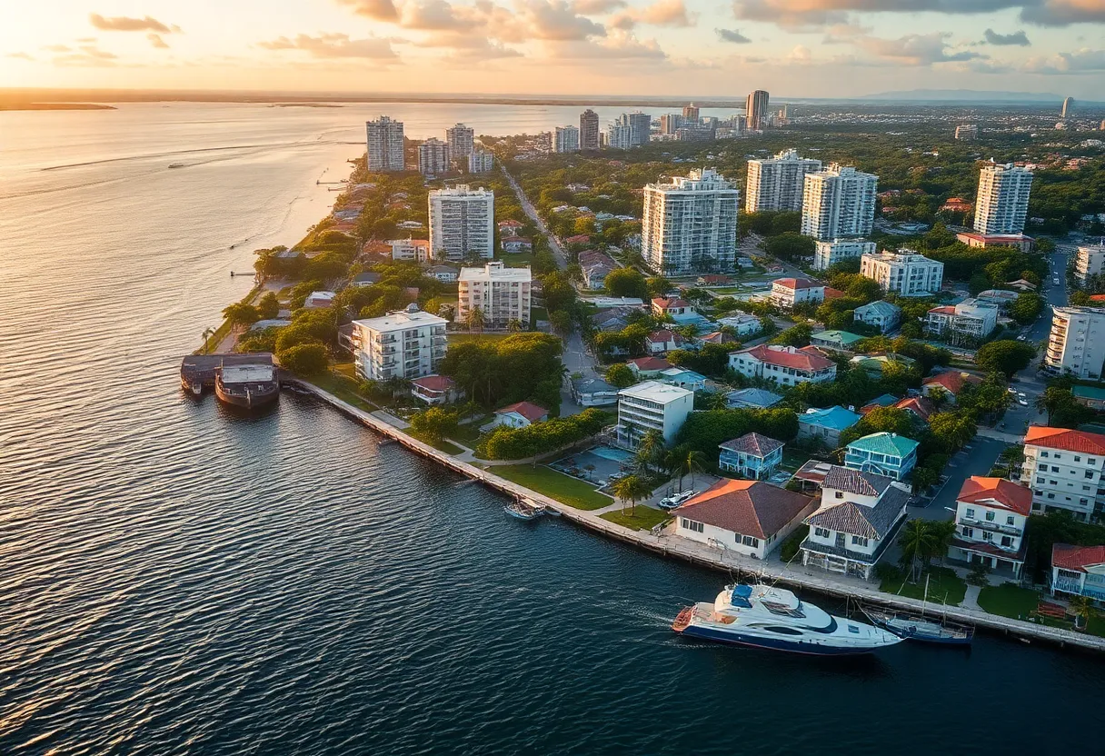Image depicting the coastal landscape of Coral Gables, highlighting its maritime connections.
