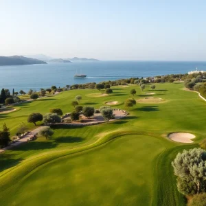 Golf course at Costa Navarino Resort in Greece