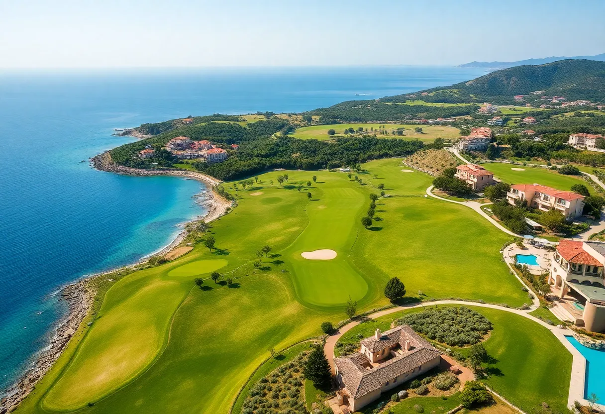Costa Navarino Golf Resort showcasing beautiful golf courses