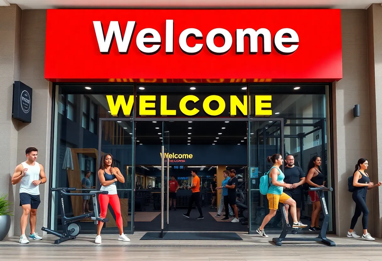Exterior view of Crunch Fitness location in Jacksonville