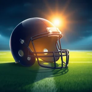 Illustration symbolizing the legacy of a football legend in a community.