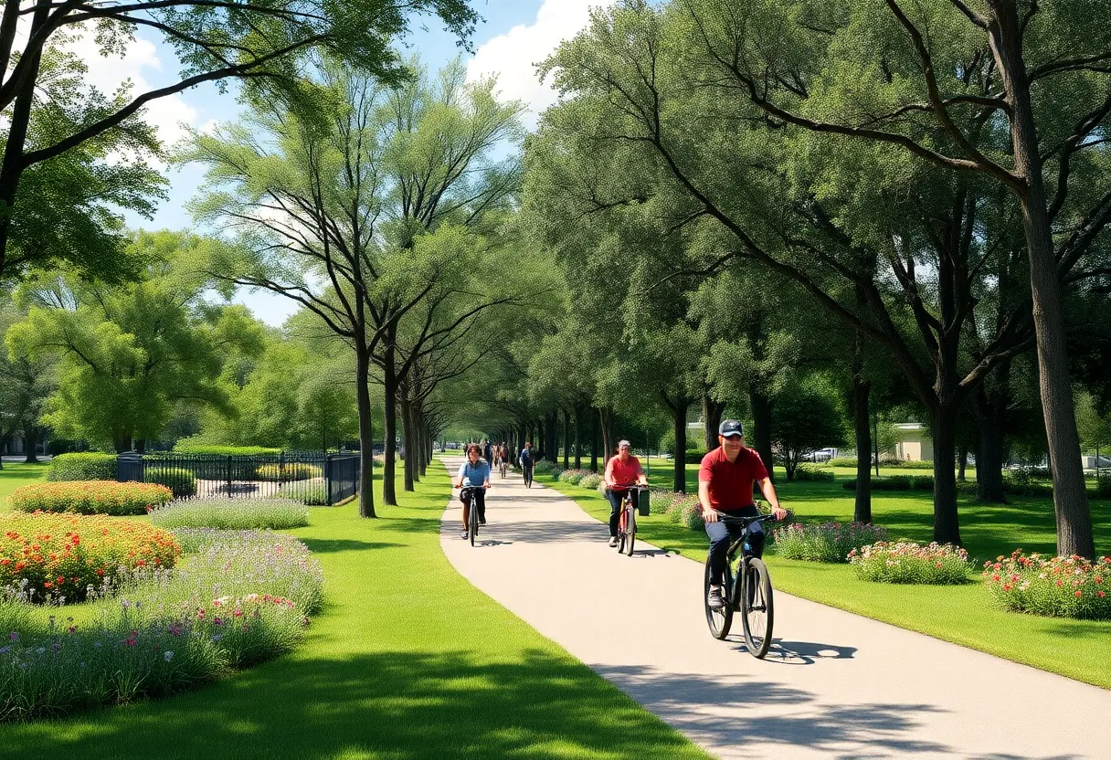 Conceptual rendering of the Emerald Trail Riverside Link in Jacksonville