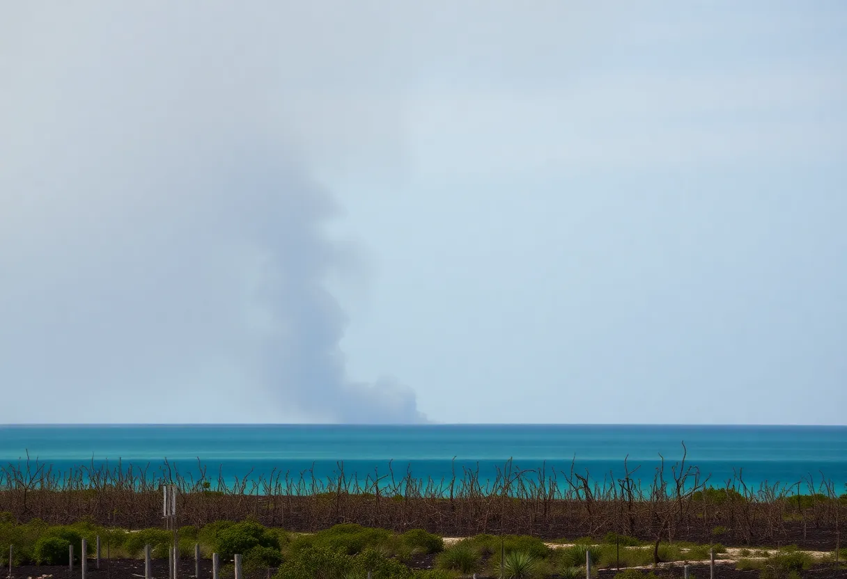 Impact of wildfire on Florida Keys landscape