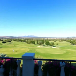 Golf resort with clear skies and beautiful courses