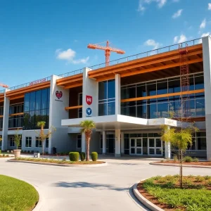 Construction site for a new healthcare facility in St. Johns County
