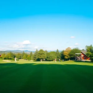 Women golfers enjoying a game on a sunny day