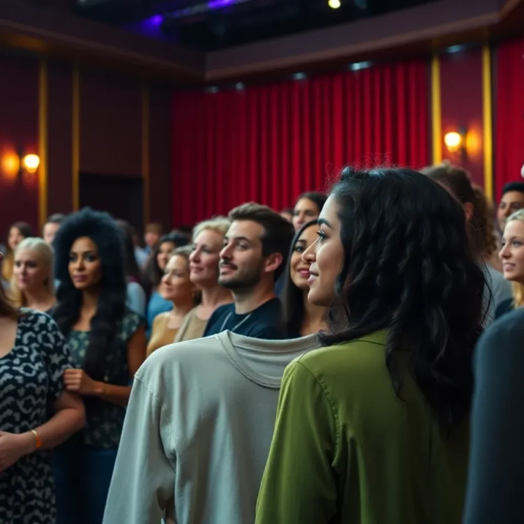 Actors auditioning at a casting call in Jacksonville