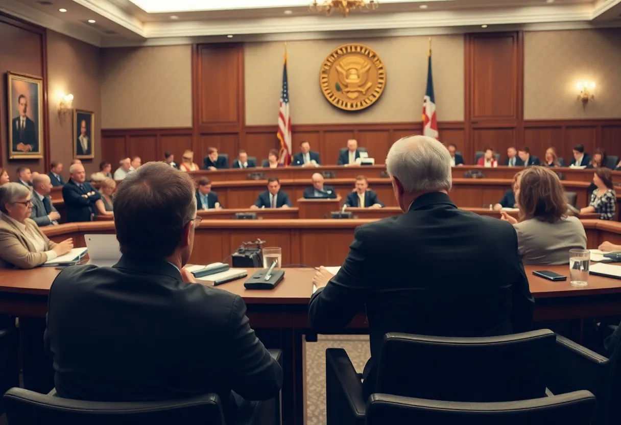 Jacksonville city officials discussing cost efficiency during a meeting