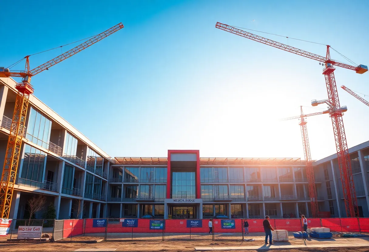 Construction site of Jacksonville's first medical school