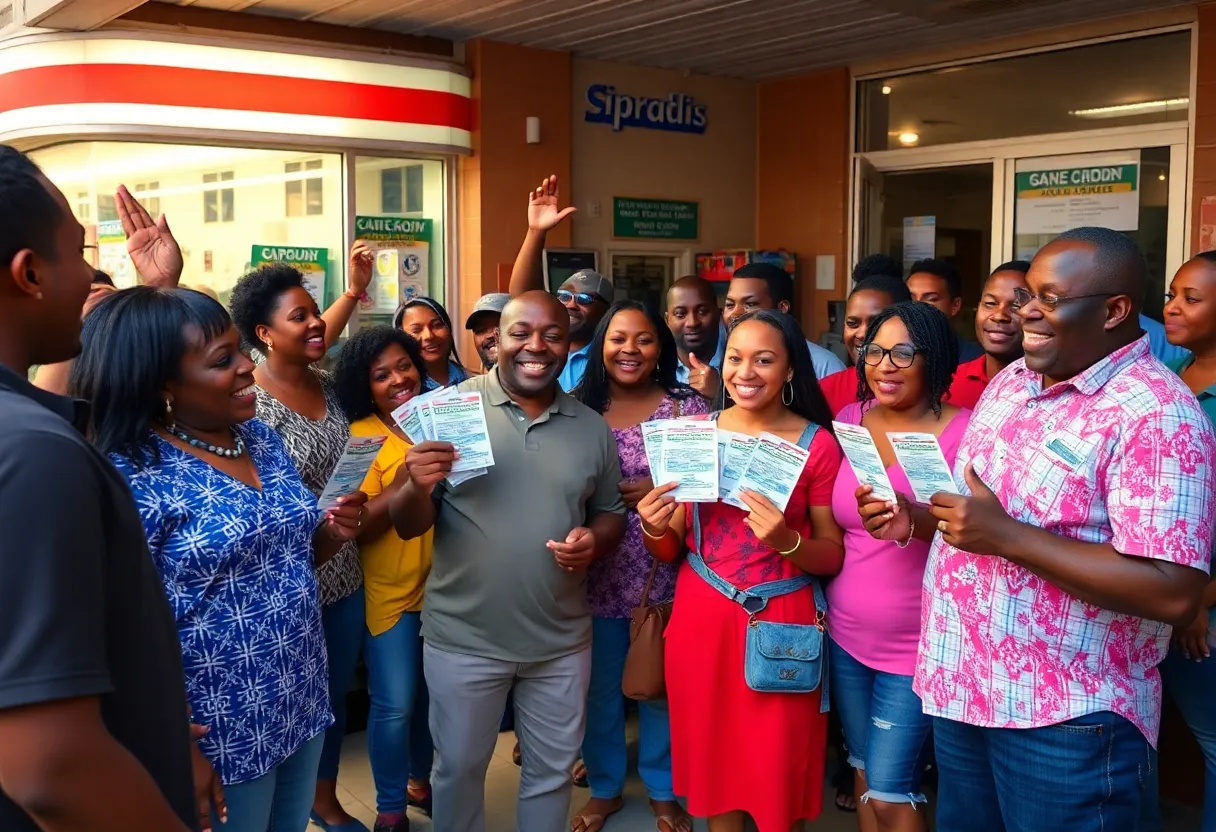 Celebration in Jacksonville after Mega Millions win
